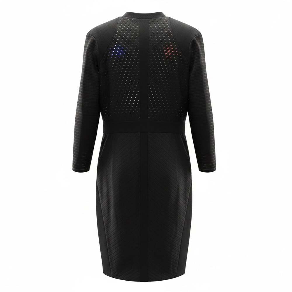 Guess Los Angeles Black Long Sleeve Bodycon Dress Size L